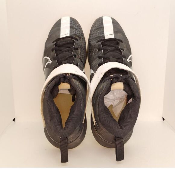 NIKE PRO TROUT Pro 7 MCS Mens Black/White Baseball Cleats- Size: 9 1/2